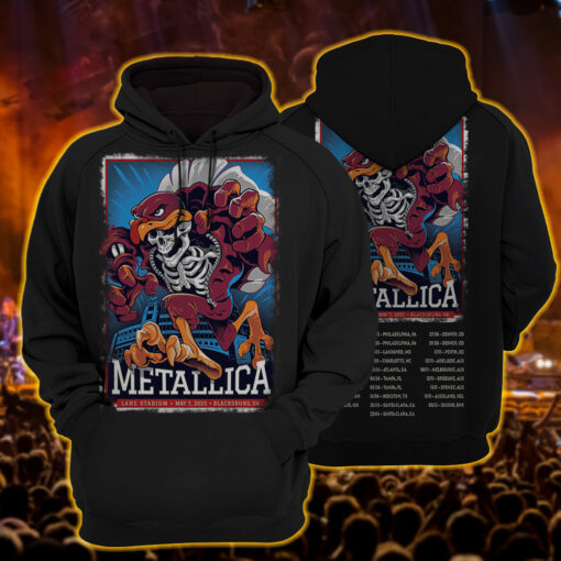 metallica hoodie gobbler of death lane stadium drop