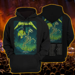 metallica hoodie houston grim reaper horseman tour 2025