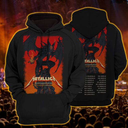 metallica hoodie m72 north american tour demon drop
