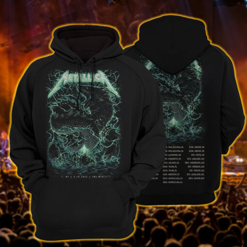 metallica hoodie neon beast awakens jma dome official drop