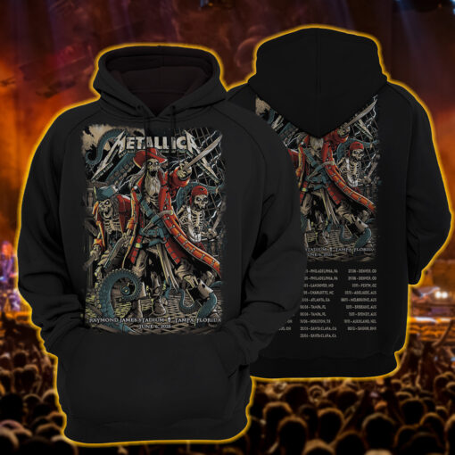 metallica hoodie pirate horde invades tampa june 6 2025 drop