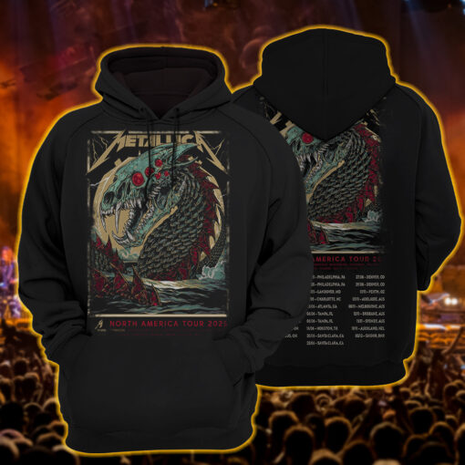 metallica hoodie red eyed leviathan north america 2025 edition