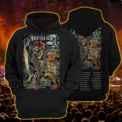 metallica hoodie redcoat reaper with lantern tampa june 8 edition