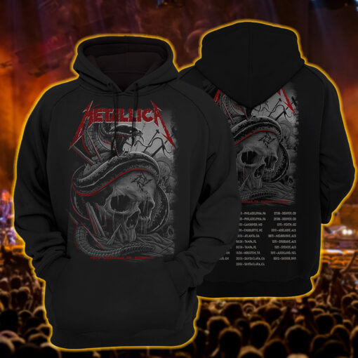 metallica hoodie serpent of death live at nissan stadium