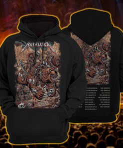 metallica hoodie skullpack beast march mile high edition