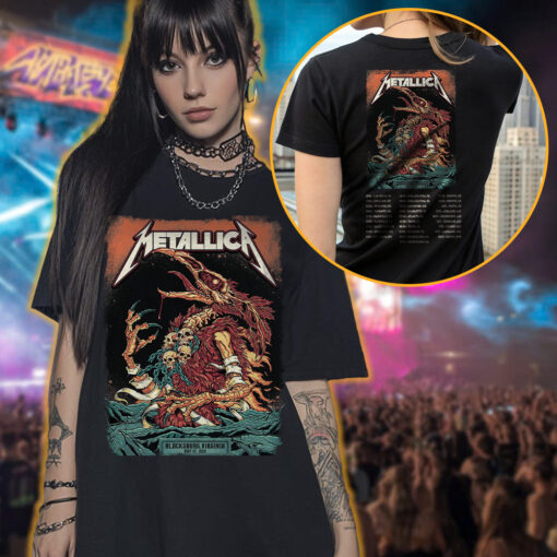 metallica horror bird skull shirt m72 tour drop may 17 2025 blacksburg va 3