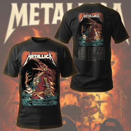 metallica horror bird skull shirt m72 tour drop may 17 2025 blacksburg va