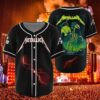 metallica houston 2025 baseball jersey deathrider lightning at nrg june 14 edition