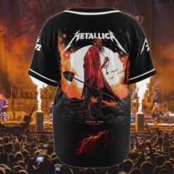 metallica houston 2025 baseball jersey gravedigger of the south live at nrg 3