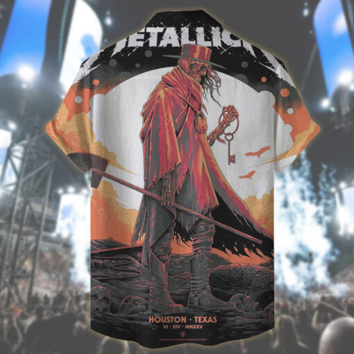 metallica houston 2025 hawaiian shirt gravekeeper of nrg stadium june 14 2