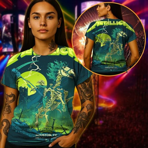 metallica jun14 2025 houston deathrider 3d aop shirt 3