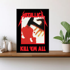 metallica kill em all poster 1983 debut album cover art wall print 1