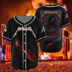 metallica landover 2025 baseball jersey reapers chain at northwest stadium