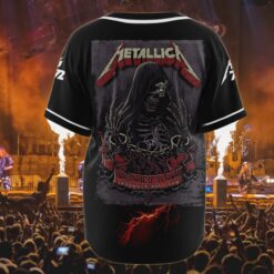 metallica landover 2025 baseball jersey reapers chain at northwest stadium 3