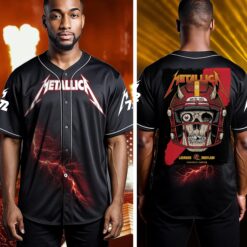 metallica landover 2025 baseball jersey skull blitz at northwest stadium 2
