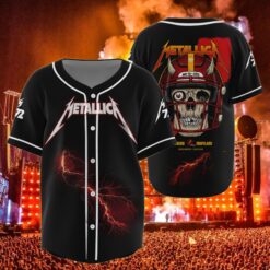 metallica landover 2025 baseball jersey skull blitz at northwest stadium