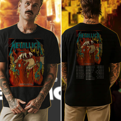 metallica lincoln financial field shirt red monster devours mayhem 5 23 2025 4