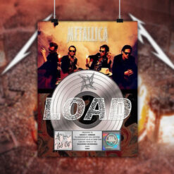 metallica load platinum award plaque poster signed commemorative edition 2