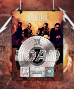 metallica load platinum award plaque poster signed commemorative edition 2