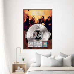 metallica load platinum award plaque poster signed commemorative edition 3