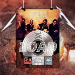 metallica load platinum award poster riaa certified album tribute wall plaque 2