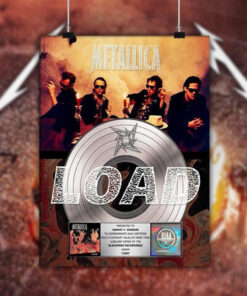metallica load platinum award poster riaa certified album tribute wall plaque 2