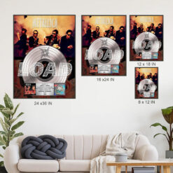 metallica load platinum award poster riaa certified album tribute wall plaque 4