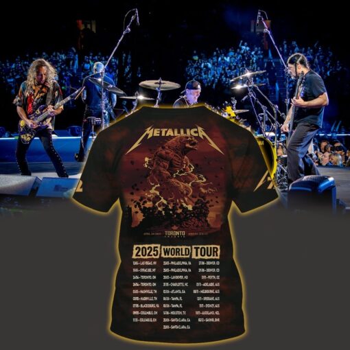 metallica m72 3d aop shirt april 24 2025 toronto on rogers centre apocalyptic titan design 2