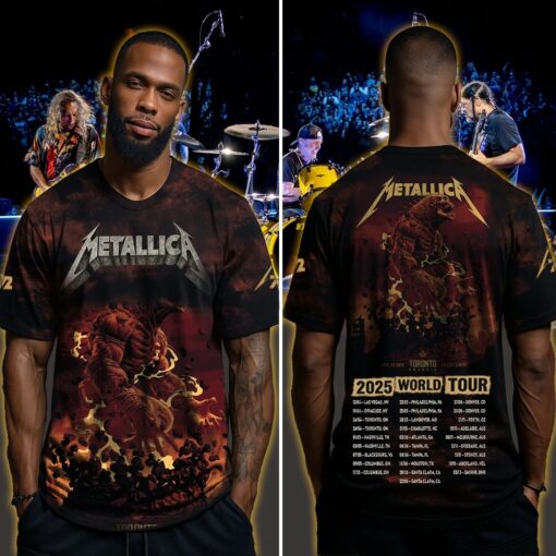 metallica m72 3d aop shirt april 24 2025 toronto on rogers centre apocalyptic titan design 4