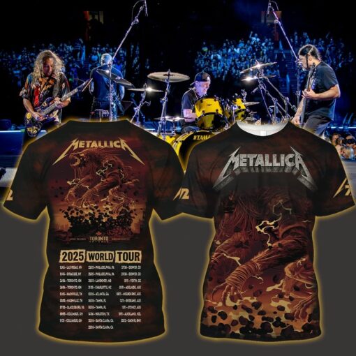metallica m72 3d aop shirt april 26 2025 toronto on rogers centre feral titan design by john guydo