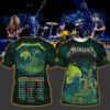 metallica m72 3d aop shirt june 14 2025 houston tx nrg stadium death rider skeleton horse artwork
