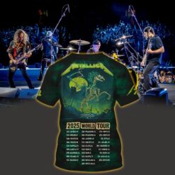 metallica m72 3d aop shirt june 14 2025 houston tx nrg stadium death rider skeleton horse artwork 2