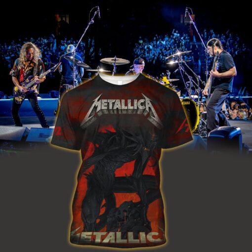metallica m72 3d aop shirt june 20 2025 santa clara ca levis stadium demon fire poster art 1