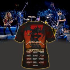 metallica m72 3d aop shirt june 20 2025 santa clara ca levis stadium demon fire poster art 2