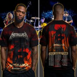metallica m72 3d aop shirt june 20 2025 santa clara ca levis stadium demon fire poster art 4