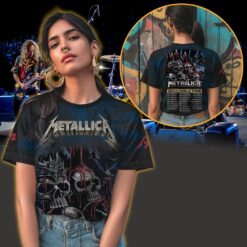 metallica m72 3d aop shirt june 20 2025 santa clara ca levis stadium melting skull candle poster design 3