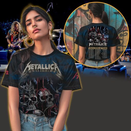 metallica m72 3d aop shirt june 20 2025 santa clara ca levis stadium melting skull candle poster design 3