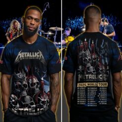 metallica m72 3d aop shirt june 20 2025 santa clara ca levis stadium melting skull candle poster design 4