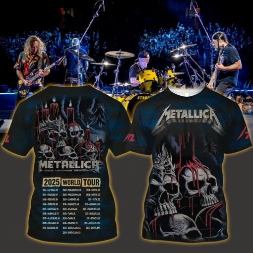 metallica m72 3d aop shirt june 20 2025 santa clara ca levis stadium melting skull candle poster design