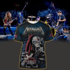 metallica m72 3d aop shirt june 22 2025 santa clara ca levis stadium sorceress skull candle tour poster 1