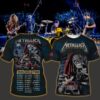 metallica m72 3d aop shirt june 22 2025 santa clara ca levis stadium sorceress skull candle tour poster