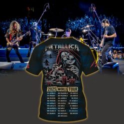 metallica m72 3d aop shirt june 22 2025 santa clara ca levis stadium sorceress skull candle tour poster 2