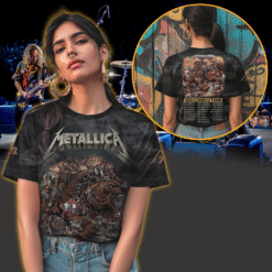 metallica m72 3d aop shirt june 27 2025 denver co empower field bear berserker skull army tour poster 3