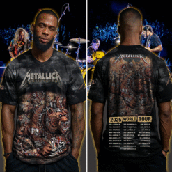 metallica m72 3d aop shirt june 27 2025 denver co empower field bear berserker skull army tour poster 4