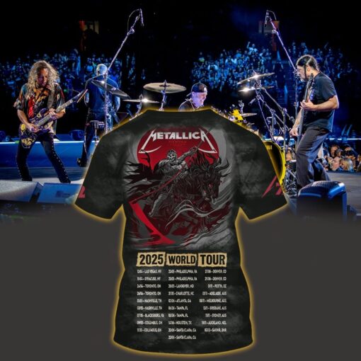 metallica m72 3d aop shirt june 27 29 2025 denver co empower field grim reaper horseman tour poster 2
