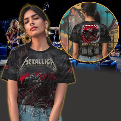 metallica m72 3d aop shirt june 27 29 2025 denver co empower field grim reaper horseman tour poster 3