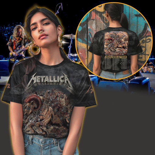 metallica m72 3d aop shirt june 29 2025 denver co empower field ram skull warrior tour poster 3