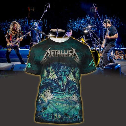 metallica m72 3d aop shirt june 3 2025 atlanta georgia mercedes benz stadium ram demon skeleton apocalypse design 1