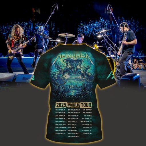 metallica m72 3d aop shirt june 3 2025 atlanta georgia mercedes benz stadium ram demon skeleton apocalypse design 2