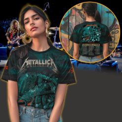 metallica m72 3d aop shirt june 6 2025 tampa fl kraken sea monster design